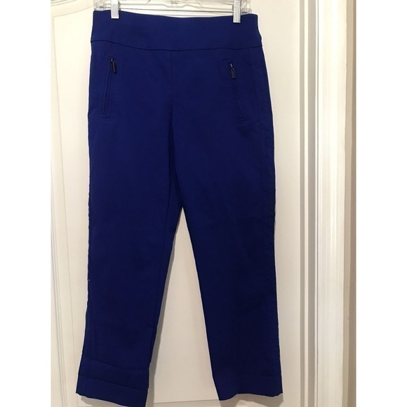 INC International Concepts Blue Women's Zip Pocket Ankle Pants, Size‎ 6 - Picture 3 of 8